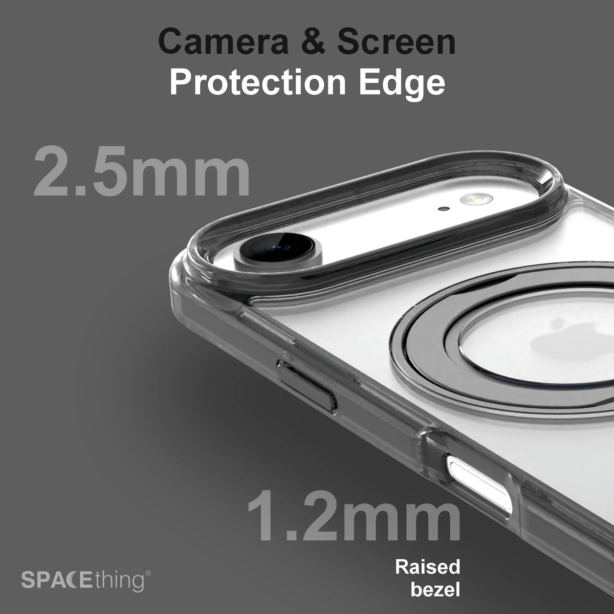 Spacething Marsix 360° Stand Case for iPhone 17 Air - Black