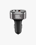 100W Max Fast Car Charger - 3 Ports