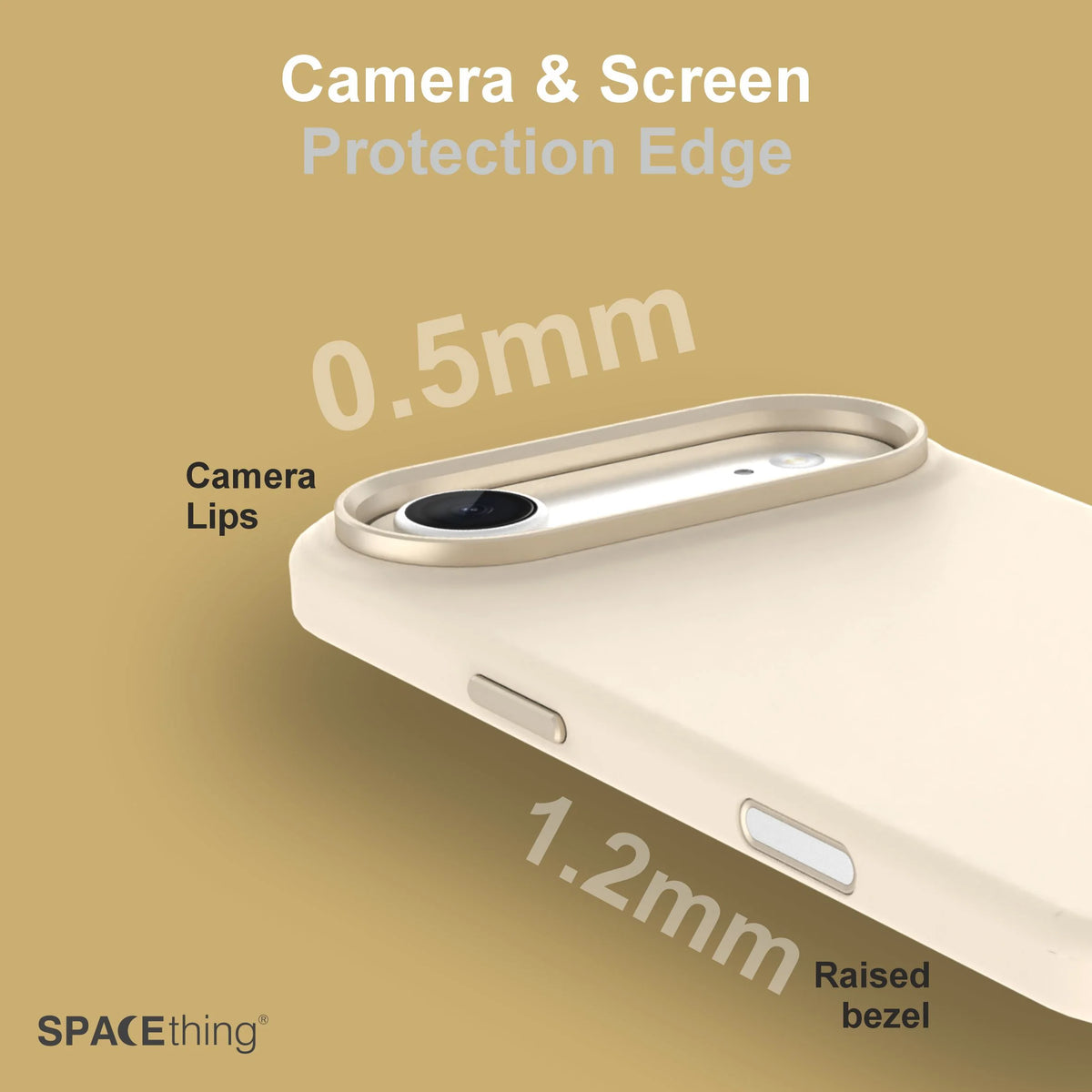 Spacething Smoothie Silicone Case for iPhone 17 Air - Gold