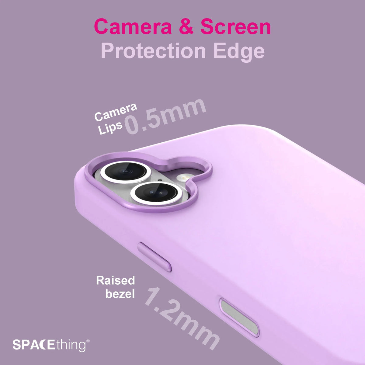Spacething Smoothie Silicone Case for iPhone 17 - Purple