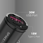 Spacething Speed Mini 48W Car Charger Colour - Black