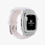 44/45mm Luxury Bling Metal Watch Case Alloy - Silver