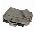 Spacething Helios Leather Laptop Bag With Free Tech Organiser Pouch | 13-14" Inches - Grey