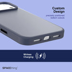 Spacething Smoothie Silicone Case for iPhone 17 Pro Max – Blue