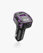 Smart Car Charger Bluetooth MP3 + 2 Port Charging with Light