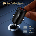 Spacething Speed Mini 48W Car Charger Colour - Black