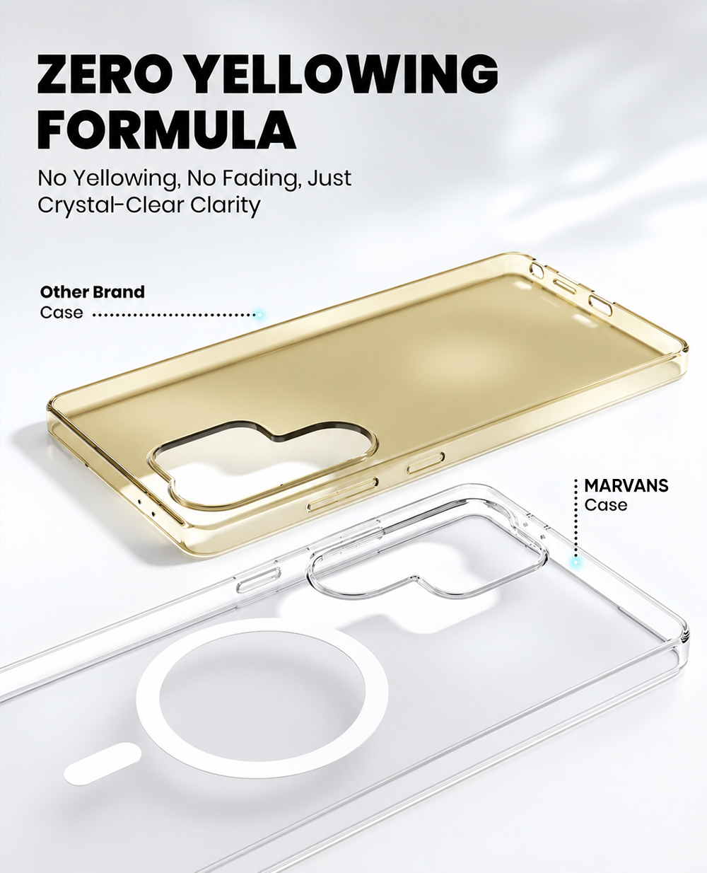 Anti-Yellow Magsafe Clear Case - S25 Ultra