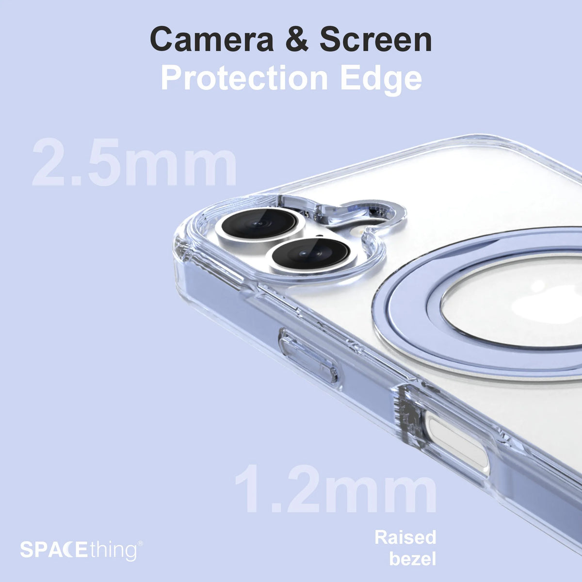 Spacething Marsix 360° Stand Case for iPhone 17 - Blue