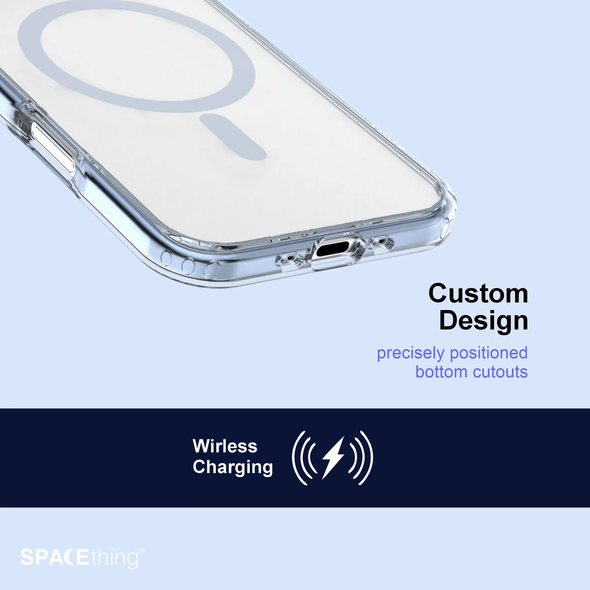 Spacething Minimal MagSafe Case for iPhone 17 Air - Blue