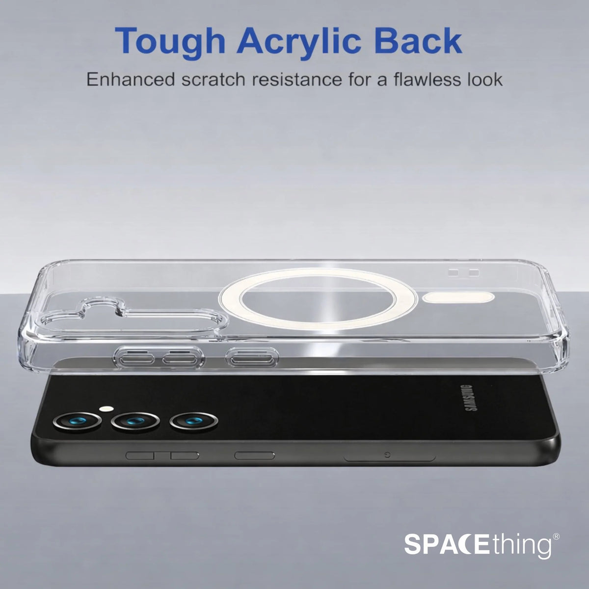 Spacething Samsung Galaxy S25 Minimal MagSafe Case - Clear