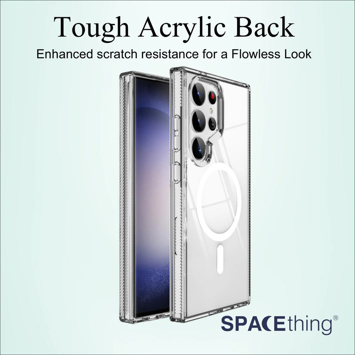 Spacething Samsung Galaxy S25 Ultra Minimal MagSafe Case - Clear