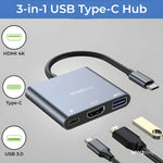 Spacething Linker 3-in-1 USB-C Hub - Grey