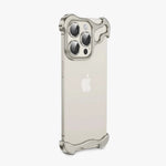 Aluminum Alloy Bumper Phone Case - Gray iPhone 15 Pro Max
