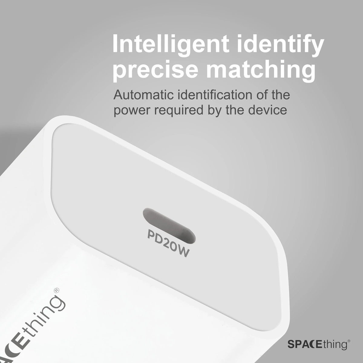 Spacething 20W Cube Mini Plus Wall Charger Colour - White
