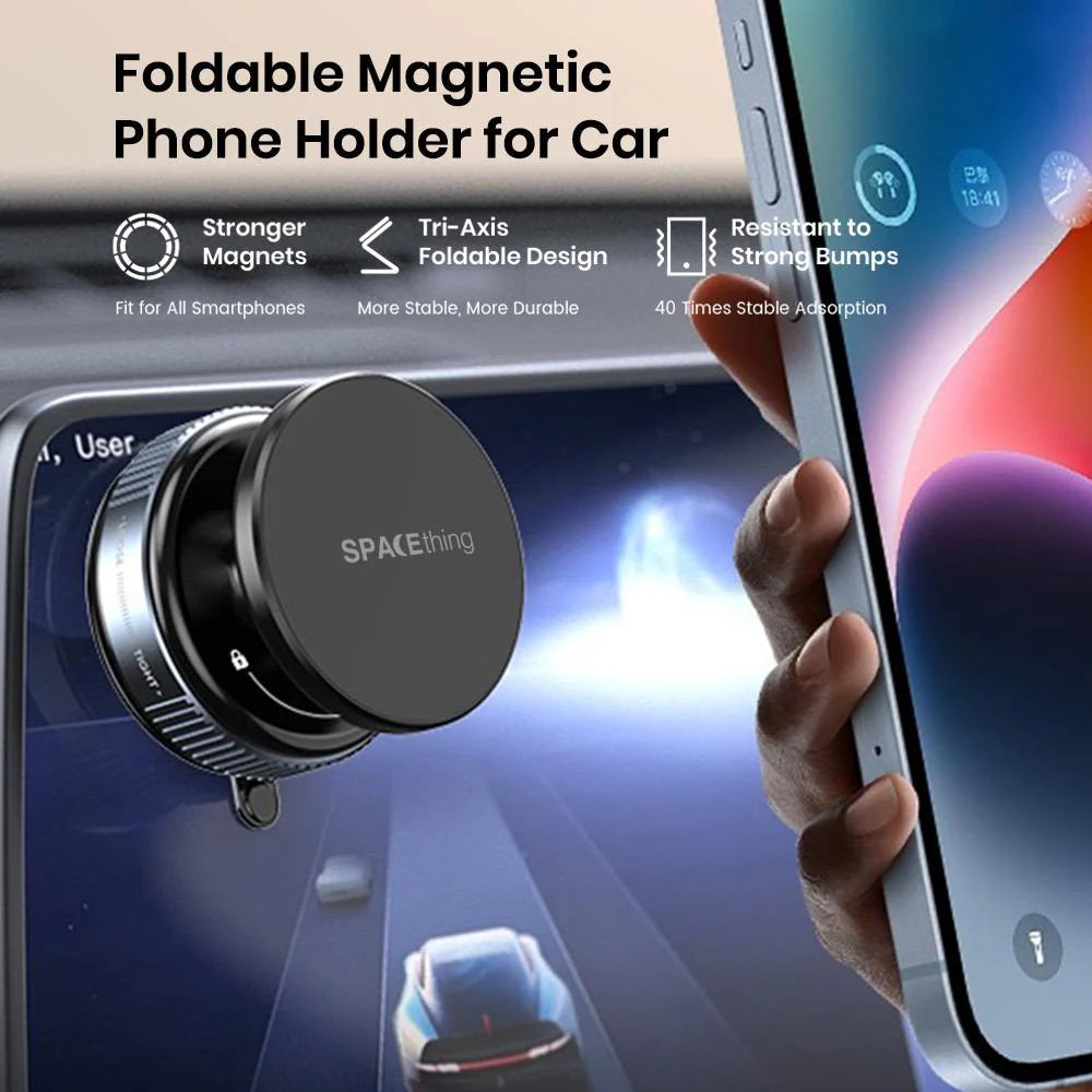 Spacething Maghold Vacuum Car Holder - Grey