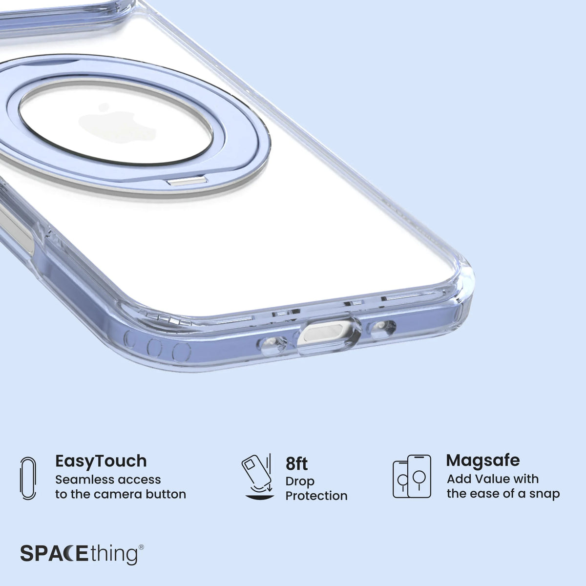 Spacething Marsix 360° Stand Case for iPhone 17 Air - Blue