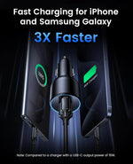 125W Max Fast Car Charger - 2 Ports