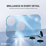 Spacething Titan PVD Gold-Plated Lens Protector (3D Texture Plating) -Black iPhone 18 Pro