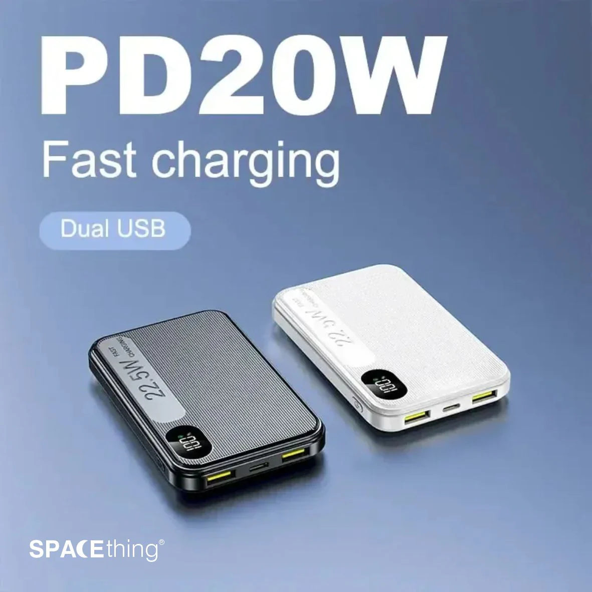 Spacething Elvora 10000Mah Power Bank - White