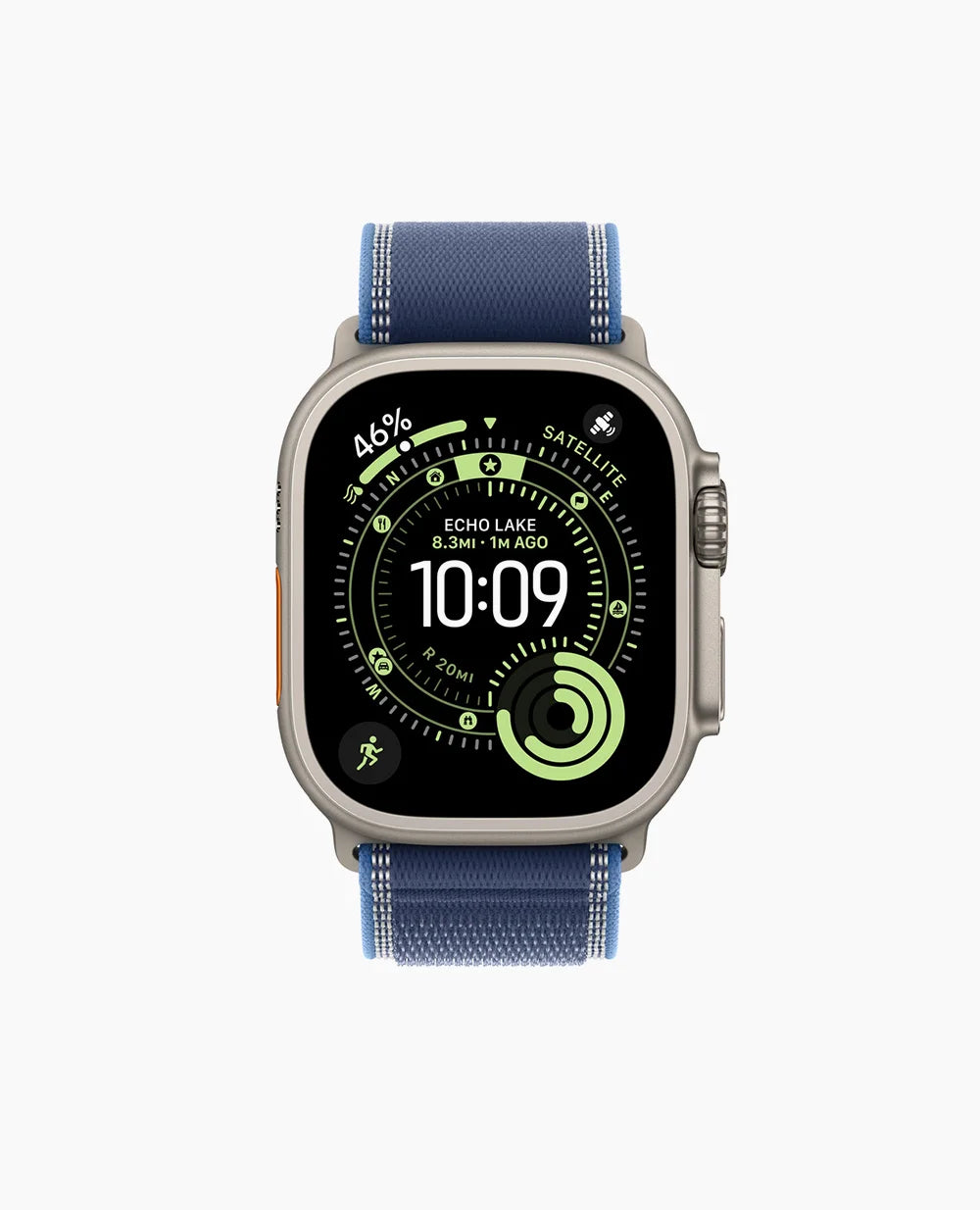 Blue/Bright Blue Trail Loop - Natural Titanium Finish