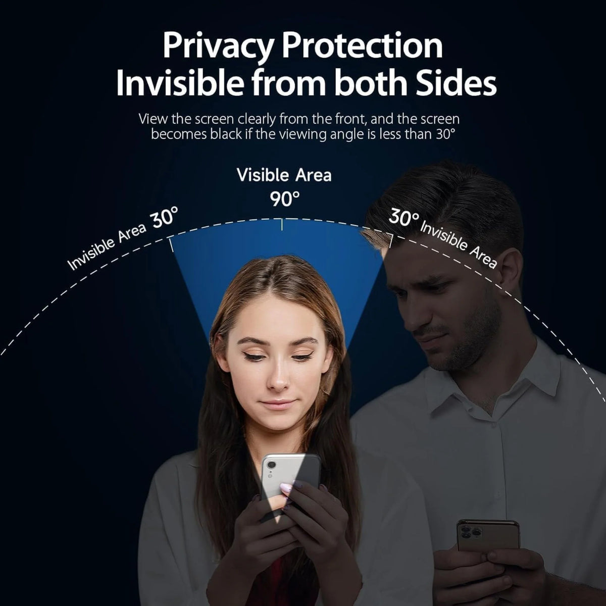 Spacething Rock Borderless 360° Privacy Glass - Black iPhone 18 Pro