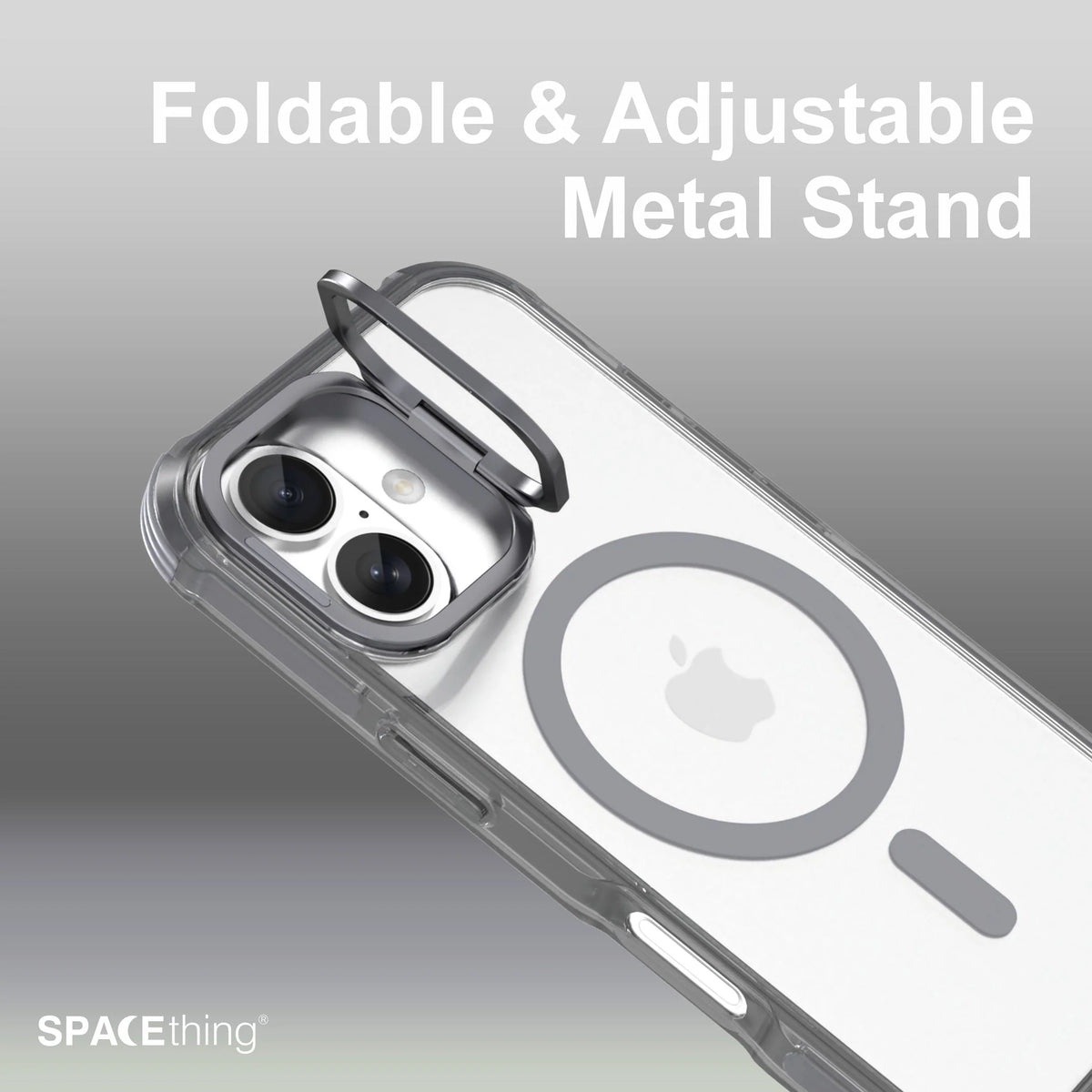 Spacething Helix MagClick Stand Case for iPhone 17 - Black