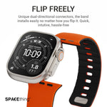 Spacething Omni Apple Watch Band – 49mm / 45mm Size - Black Light Grey