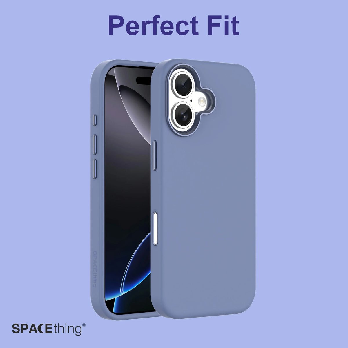 Spacething Smoothie Silicone Case for iPhone 17 - Blue