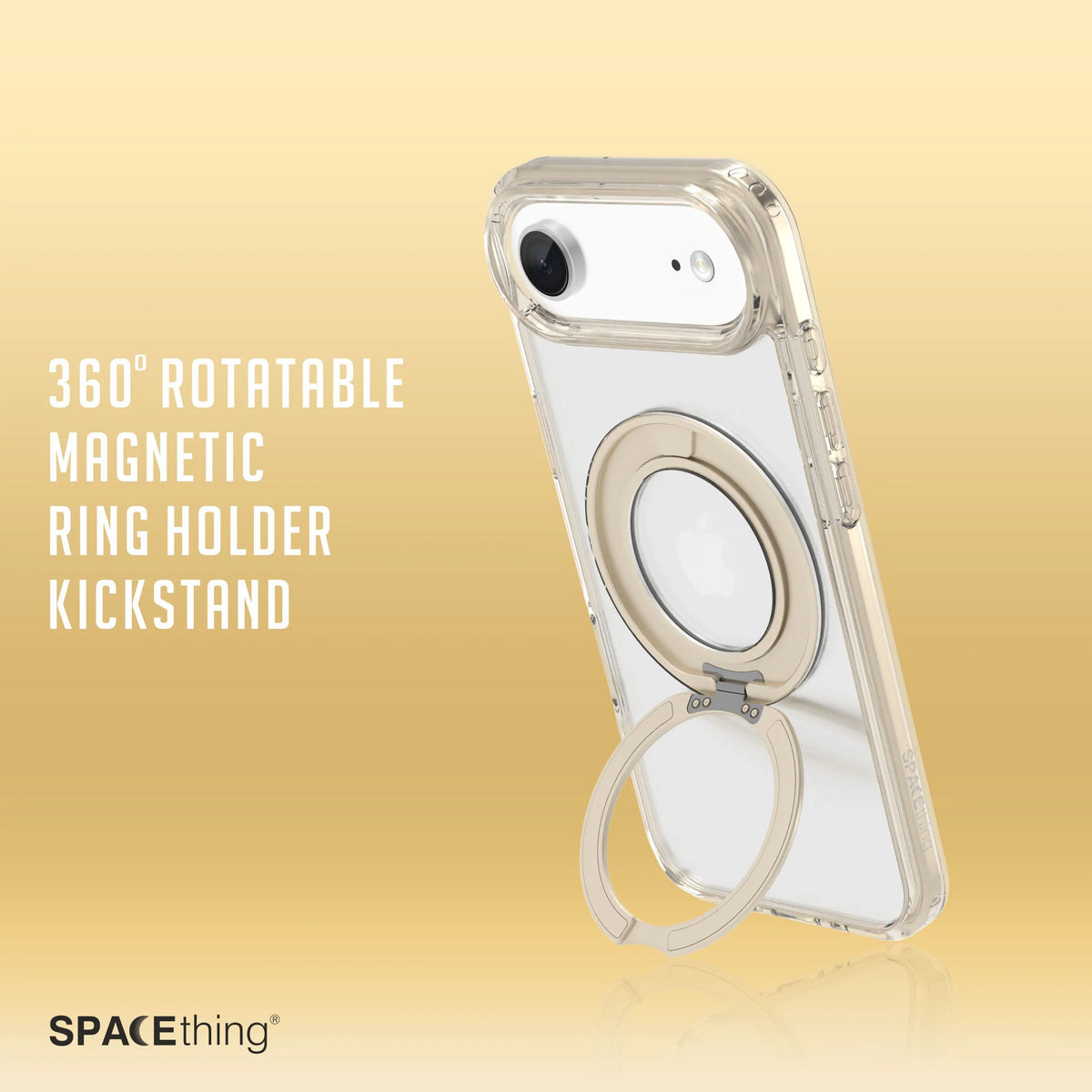 Spacething Marsix 360° Stand Case for iPhone 17 Air - Gold