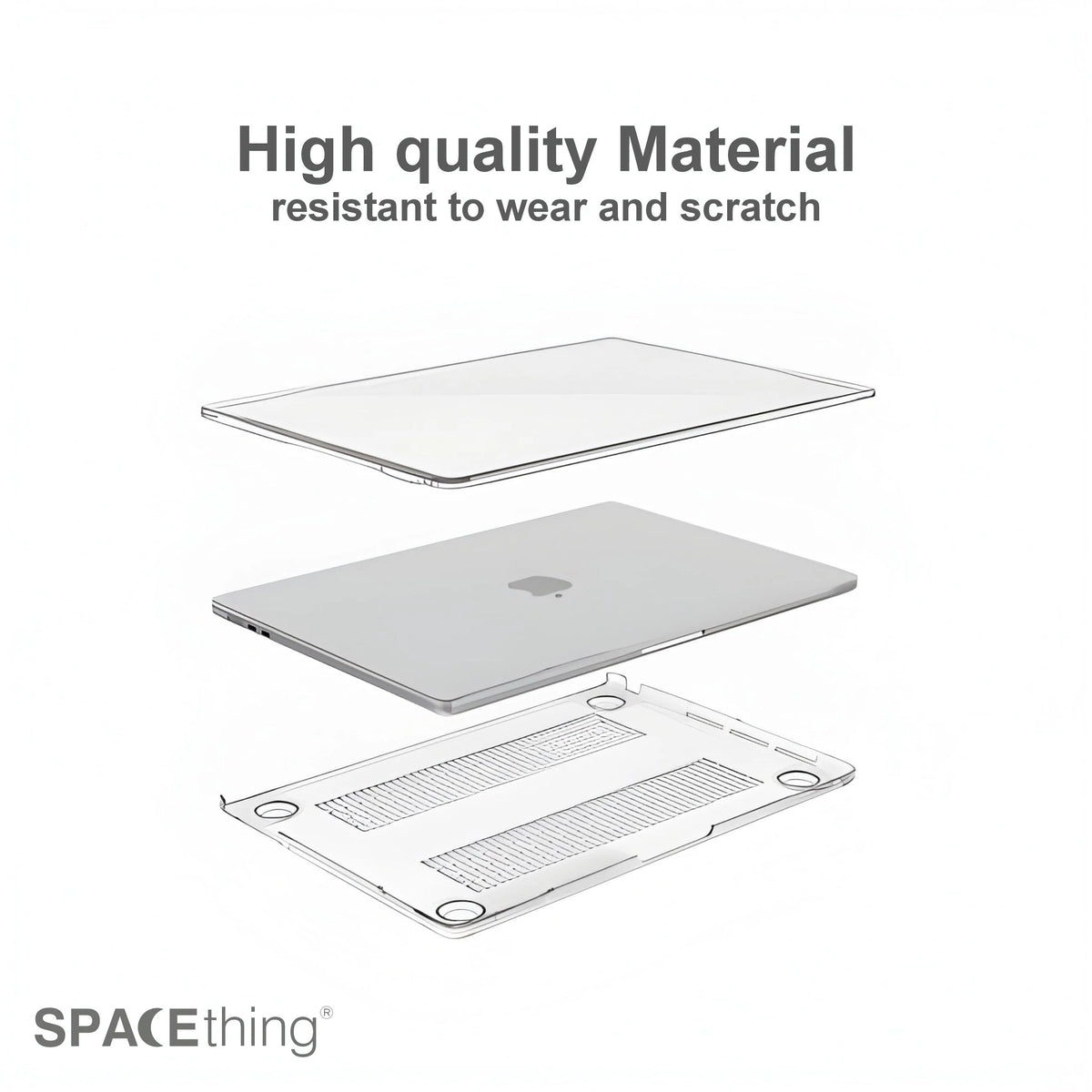Spacething iShield MacBook Case | MacBook Pro 14 - Clear