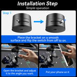 Vacuum Suction Magnetic Phone Holder Stand Mount 360°
