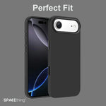 Spacething Smoothie Silicone Case for iPhone 17 Air - Black