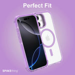 Spacething Helix MagClick Stand Case for iPhone 17 - Purple