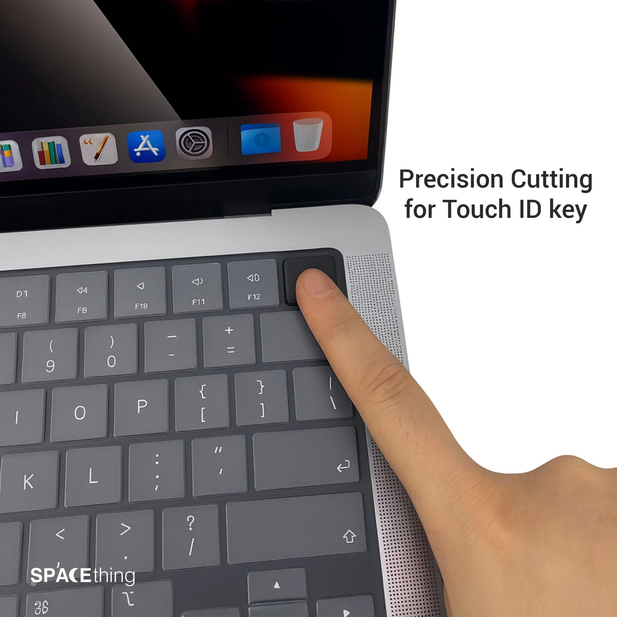 Spacething MacBook KeyGuard Macbook Air 13 M4 - Black