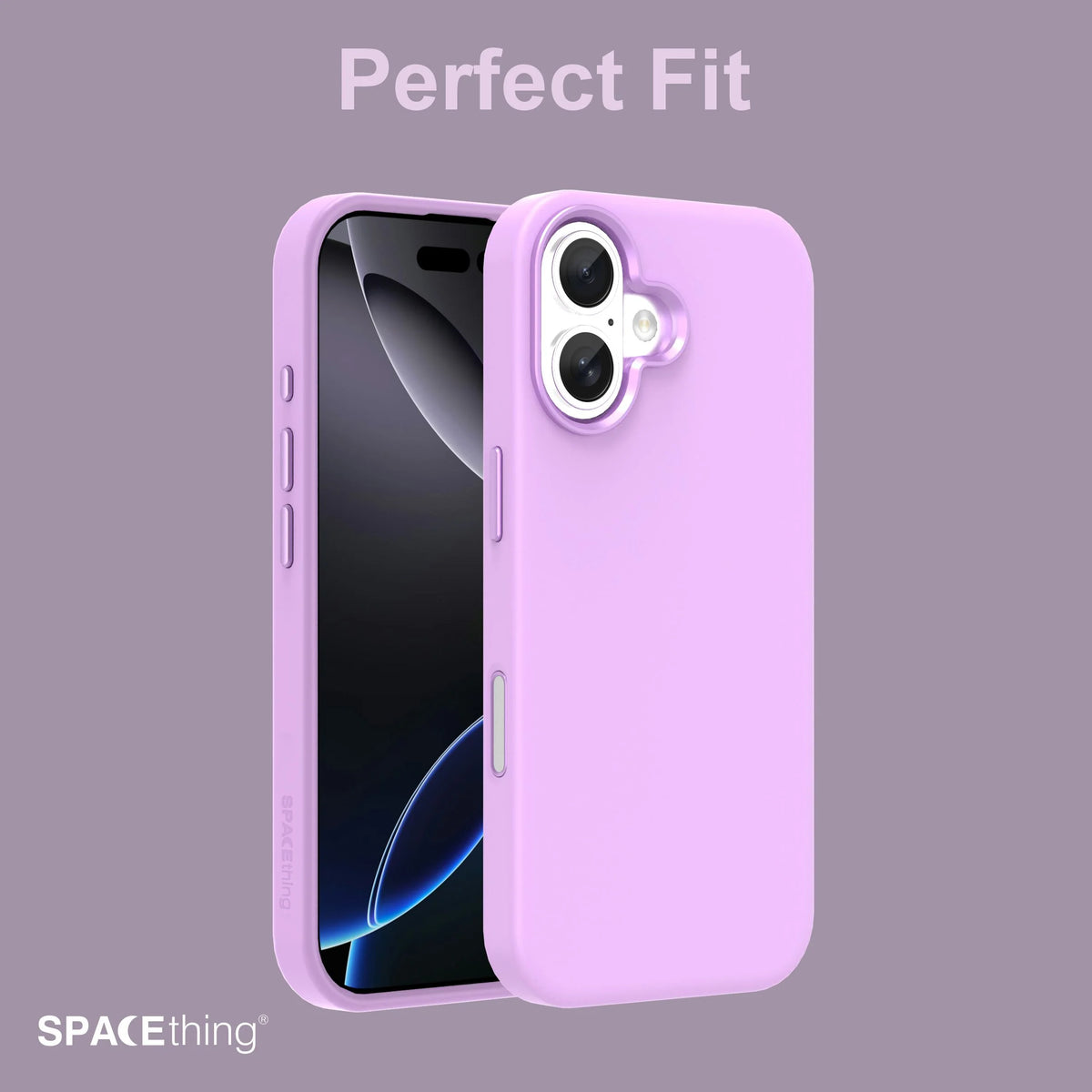 Spacething Smoothie Silicone Case for iPhone 17 - Purple