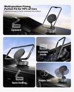 Vacuum Suction Magnetic Phone Mount 360°