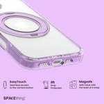 Spacething Marsix 360° Stand Case for iPhone 17 - Purple