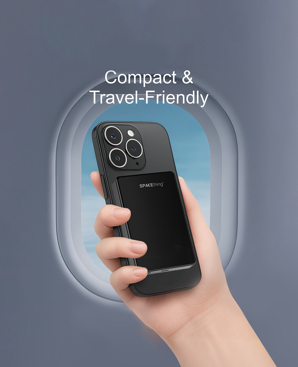 SPACEthing REVON 10000mAh Magsafe Power Bank - Grey