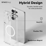 Spacething Minimal MagSafe Case - Clear Samsung Galaxy S26