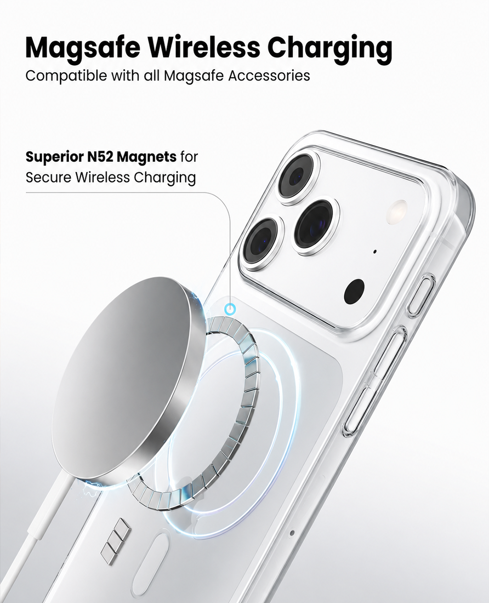 Anti-Yellow Magsafe Clear Case iPhone 17 Pro Max