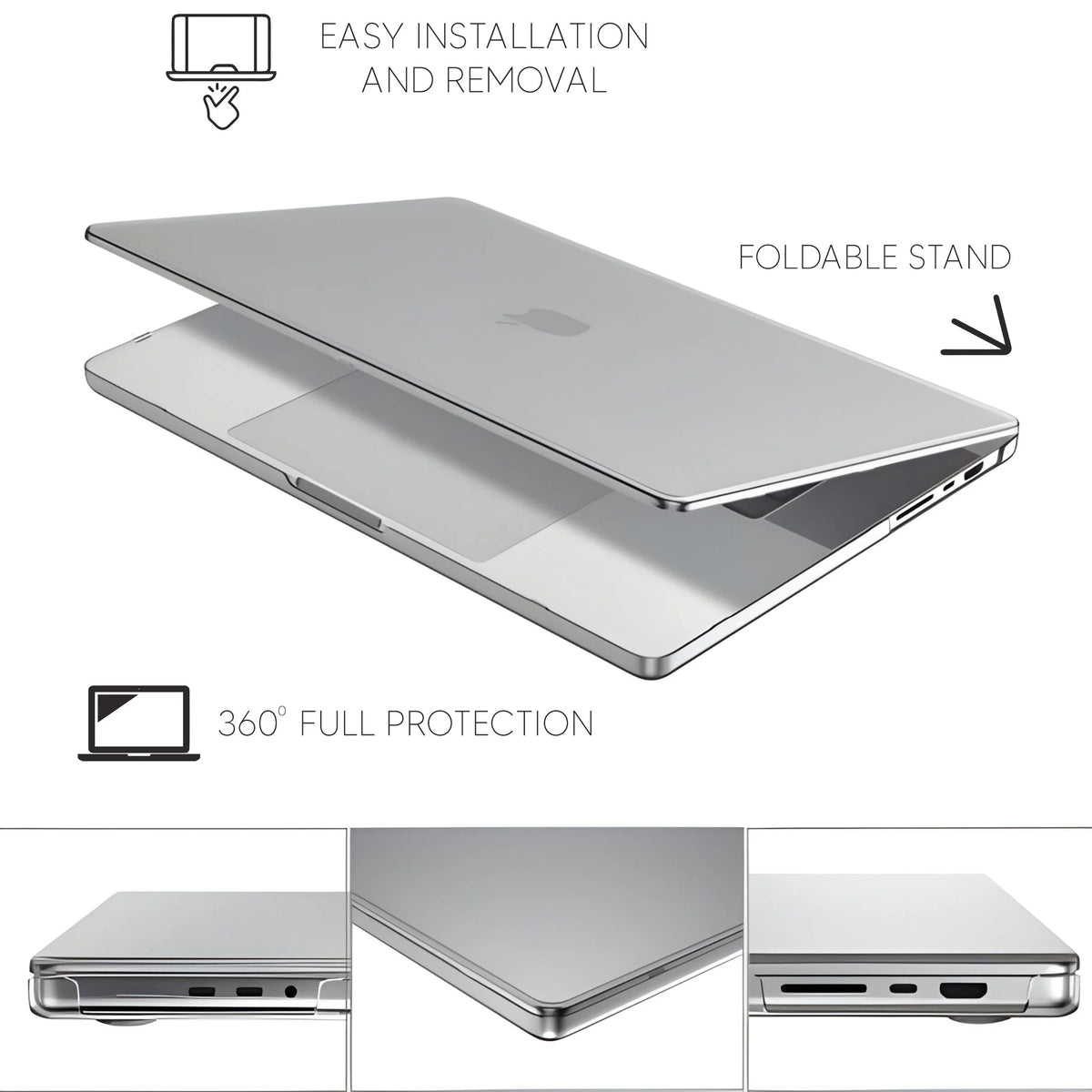 Spacething iShield MacBook Case | MacBook Air 13 M4 - Clear
