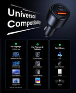 125W Max Fast Car Charger - 2 Ports