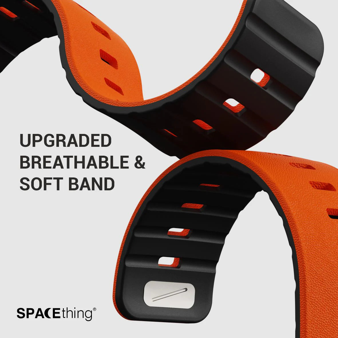 Spacething Omni Apple Watch Band – 49mm / 45mm Size - Black Light Grey