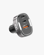 100W Max Fast Car Charger - 3 Ports