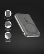 SPACEthing Monte Carlo 10000mAh Magsafe Power Bank - Black