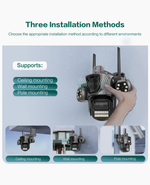 360° Wifi Smart Triple Lens CCTV