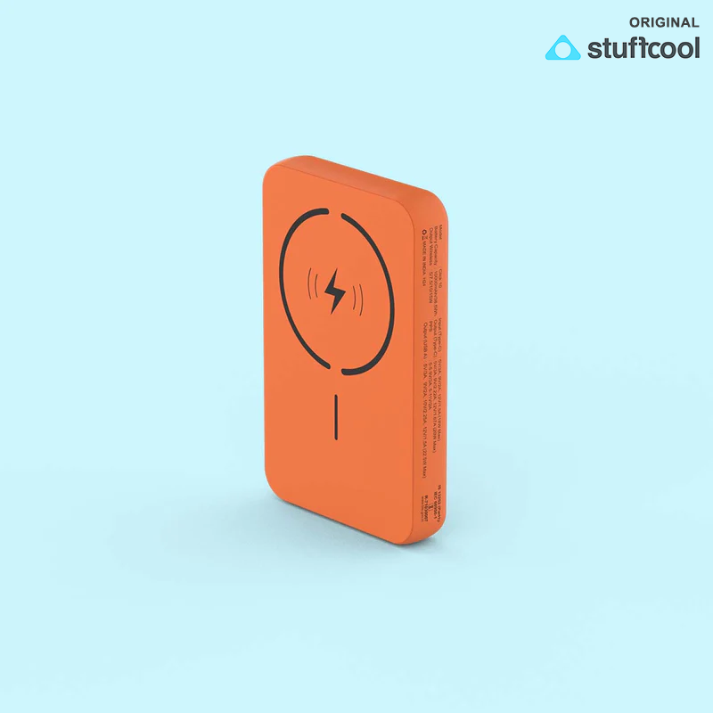 Click 10000mAh Slim Magnetic Wireless Powerbank (ORANGE)