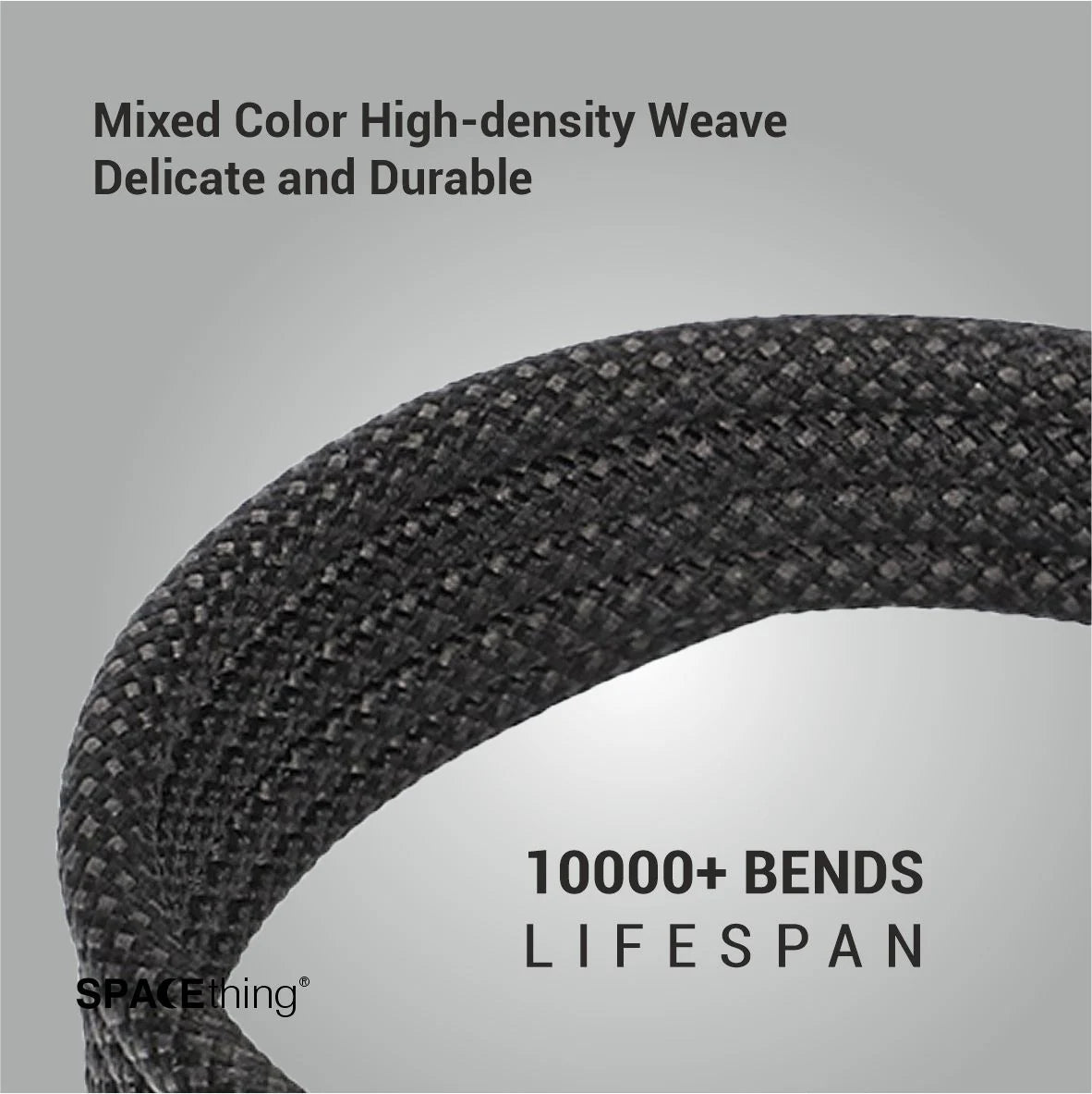 SPACETHING TITANDUO 2-in-1 100W Super Fast Braided Data Cable