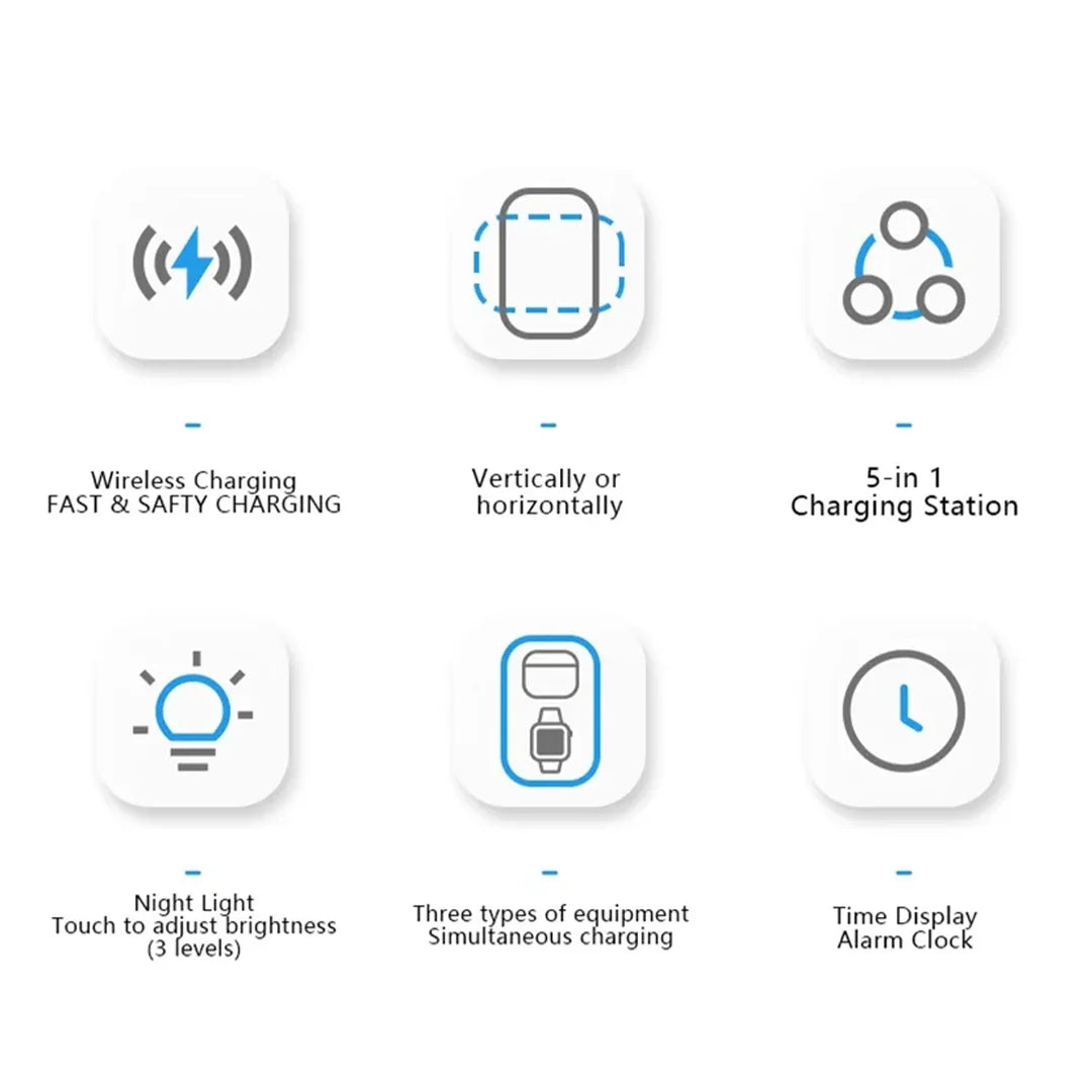 5-in-1 Magnetic Wireless Charging Station