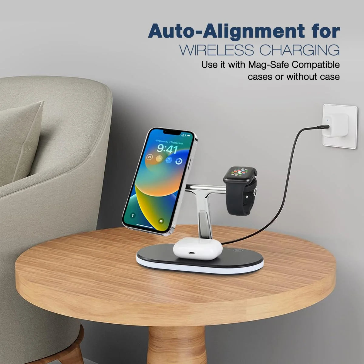 3-in-1 Magnetic Wireless Charging Station